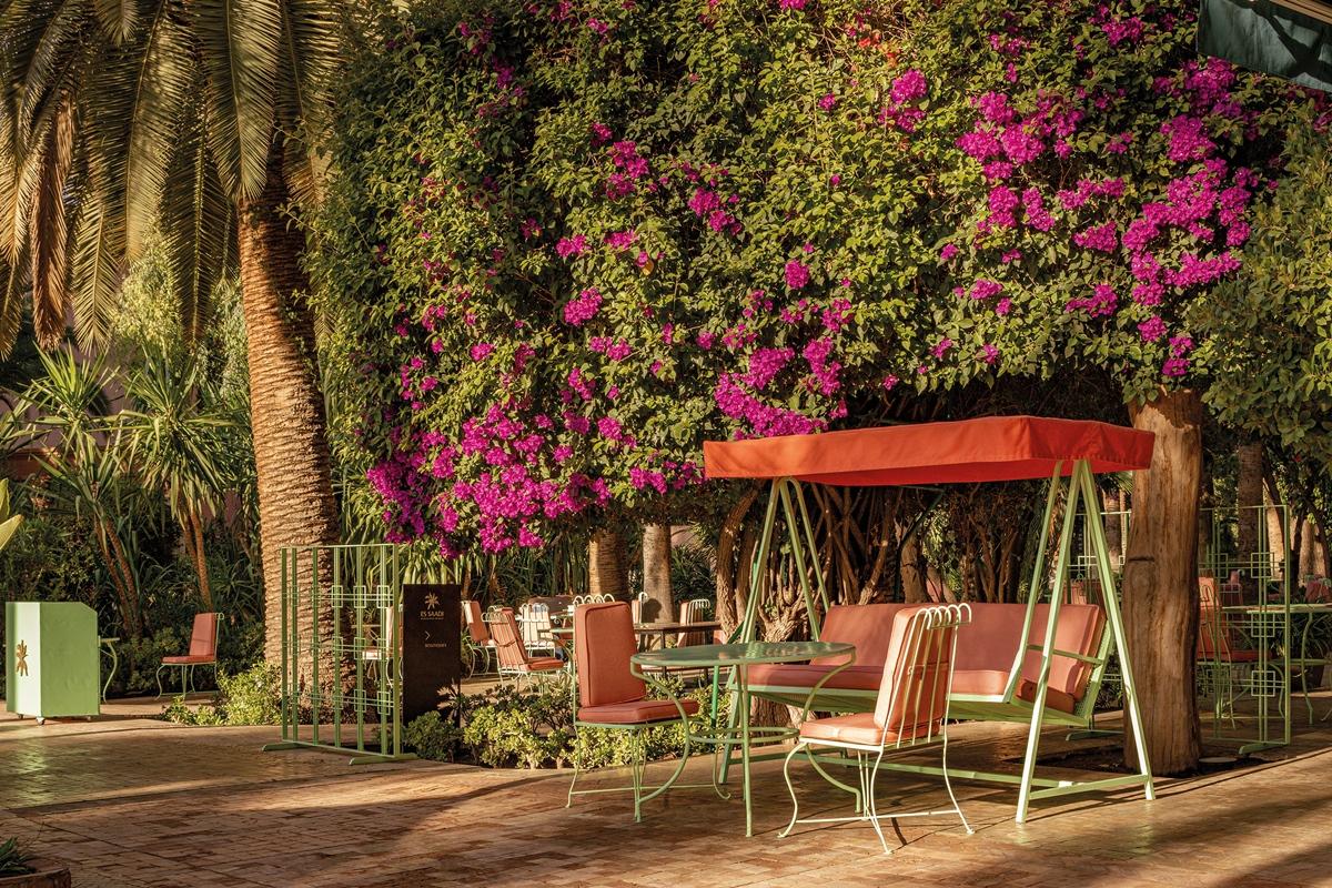 Es Saadi Marrakech Resort - Hotel Marrakesh Exteriör bild The garden of the hotel