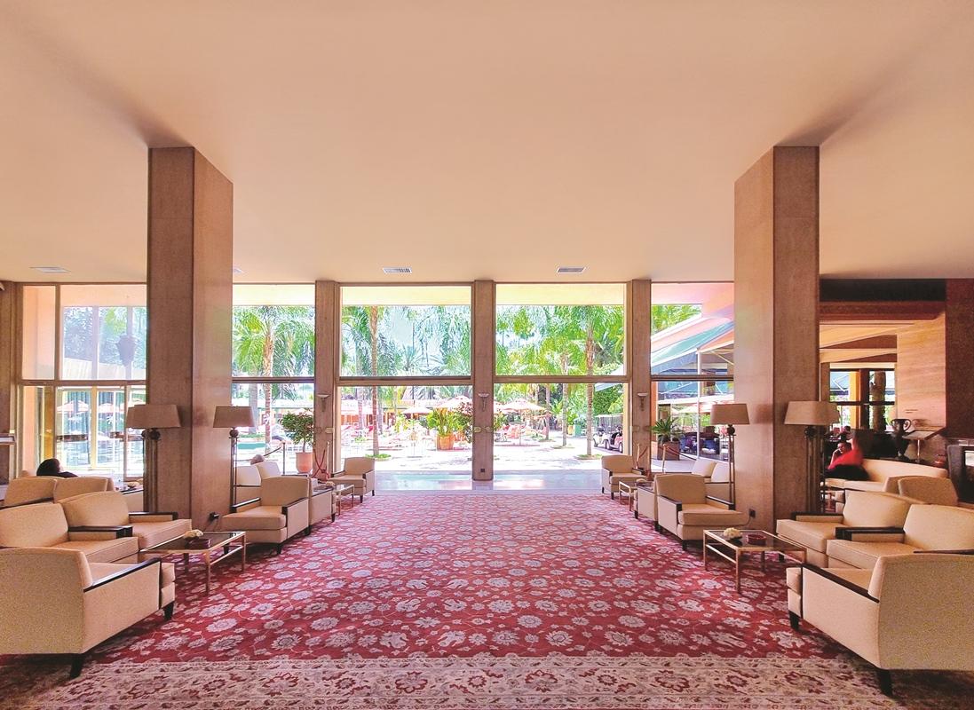 Es Saadi Marrakech Resort - Hotel Marrakesh Exteriör bild Lobby